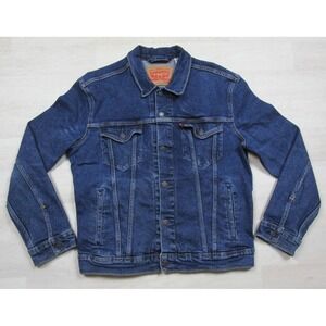 Levi's Denim Trucker Jacket Men's (M) Red Tab Jean Coat